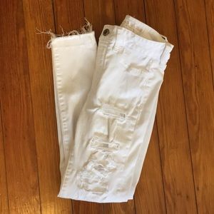 White, ripped jeans from American Eagle